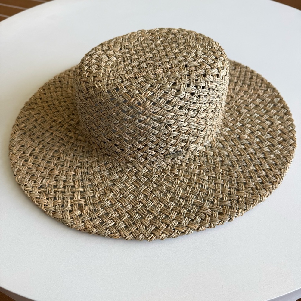 GIGI PIP Woven Straw Sun Hat in Natural Tan